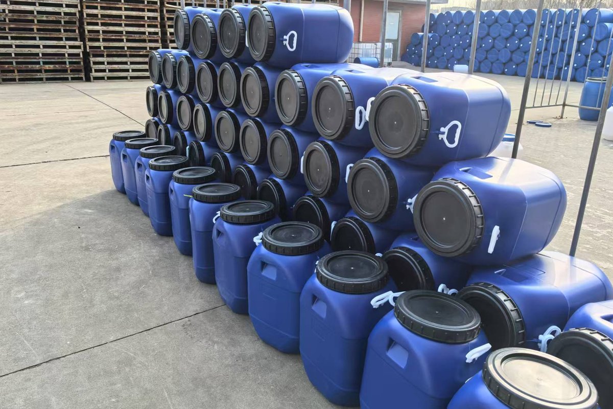 Chemical drums stacked at NTJN Chemical facility